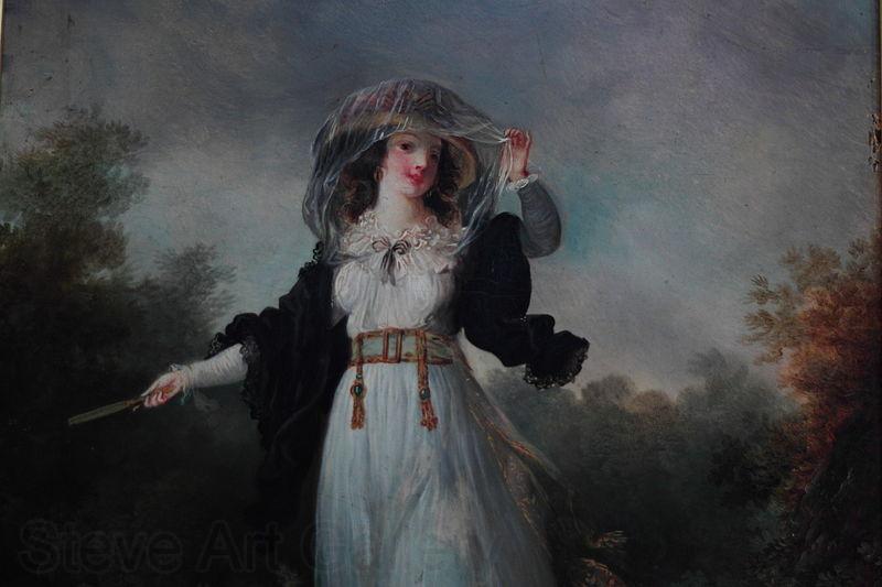 John Frederick Herring Jeune femme dans un paysage Norge oil painting art